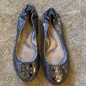Glitter Tory Burch flats